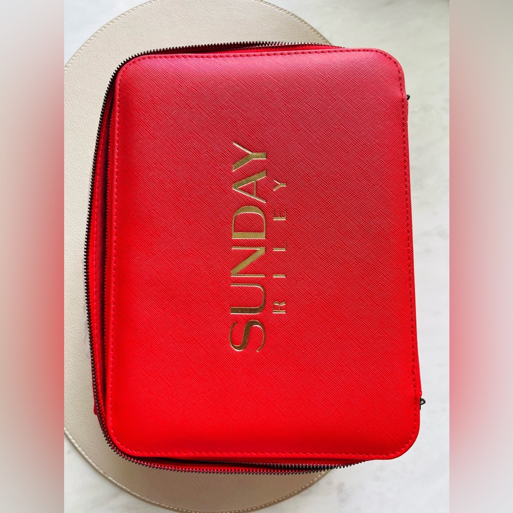 Sunday Riley makeup bag